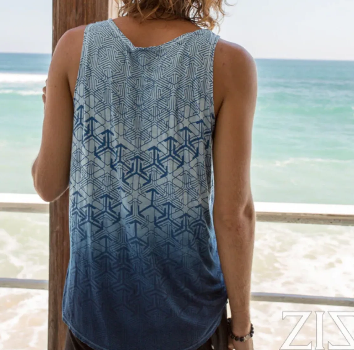 Men's tank Geomorph print