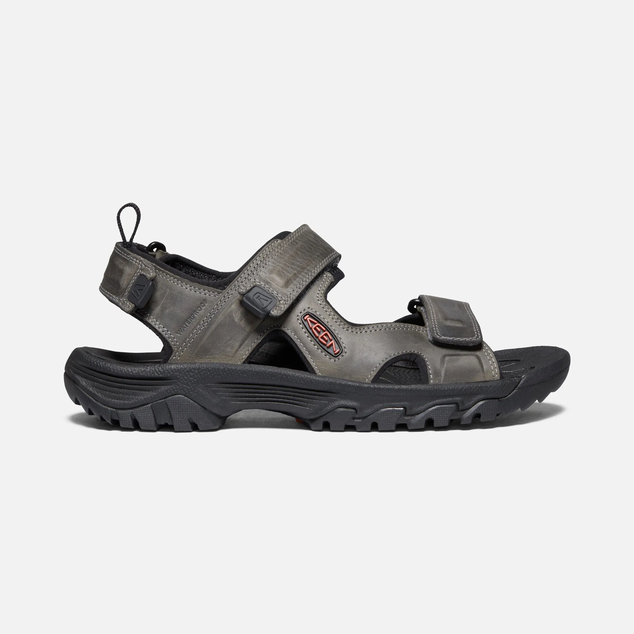  Men's Targhee III Rugged Walking Sandal in Grey and Black  