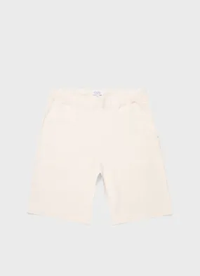 Unbleached Men's Loopback Shorts in Natural Color