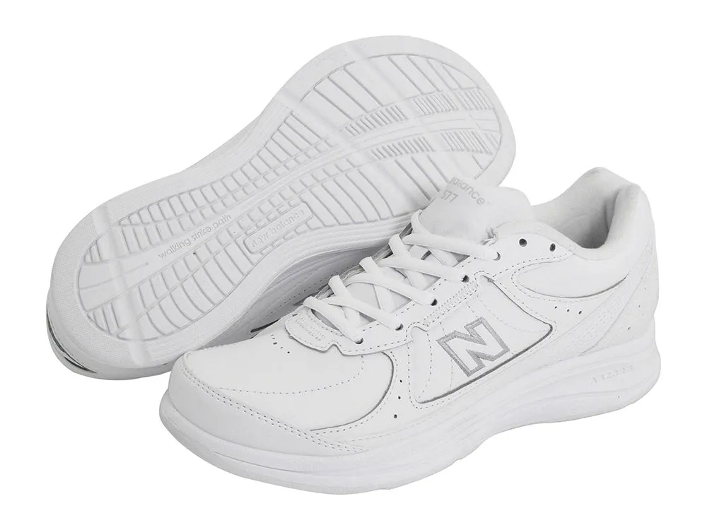  Men's Walking 577 Lace Up Shoe in White  