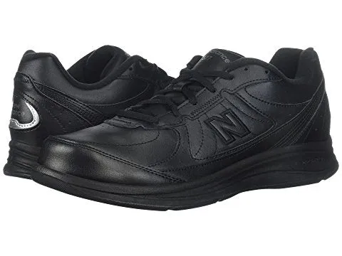  Men's Walking 577 Lace Up Walking Shoe in Black  