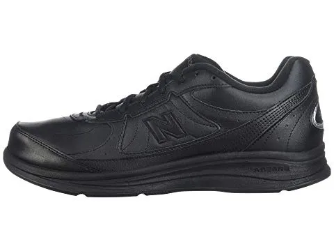  Men's Walking 577 Lace Up Walking Shoe in Black  