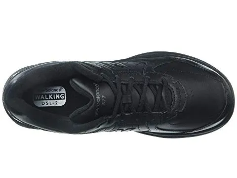  Men's Walking 577 Lace Up Walking Shoe in Black  