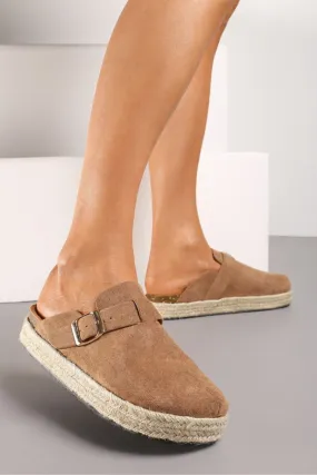 Lazy Bear Khaki Mercado Mules