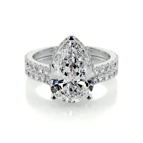 Mia Diamond Bridal Set - Lab Grown, 18K White Gold