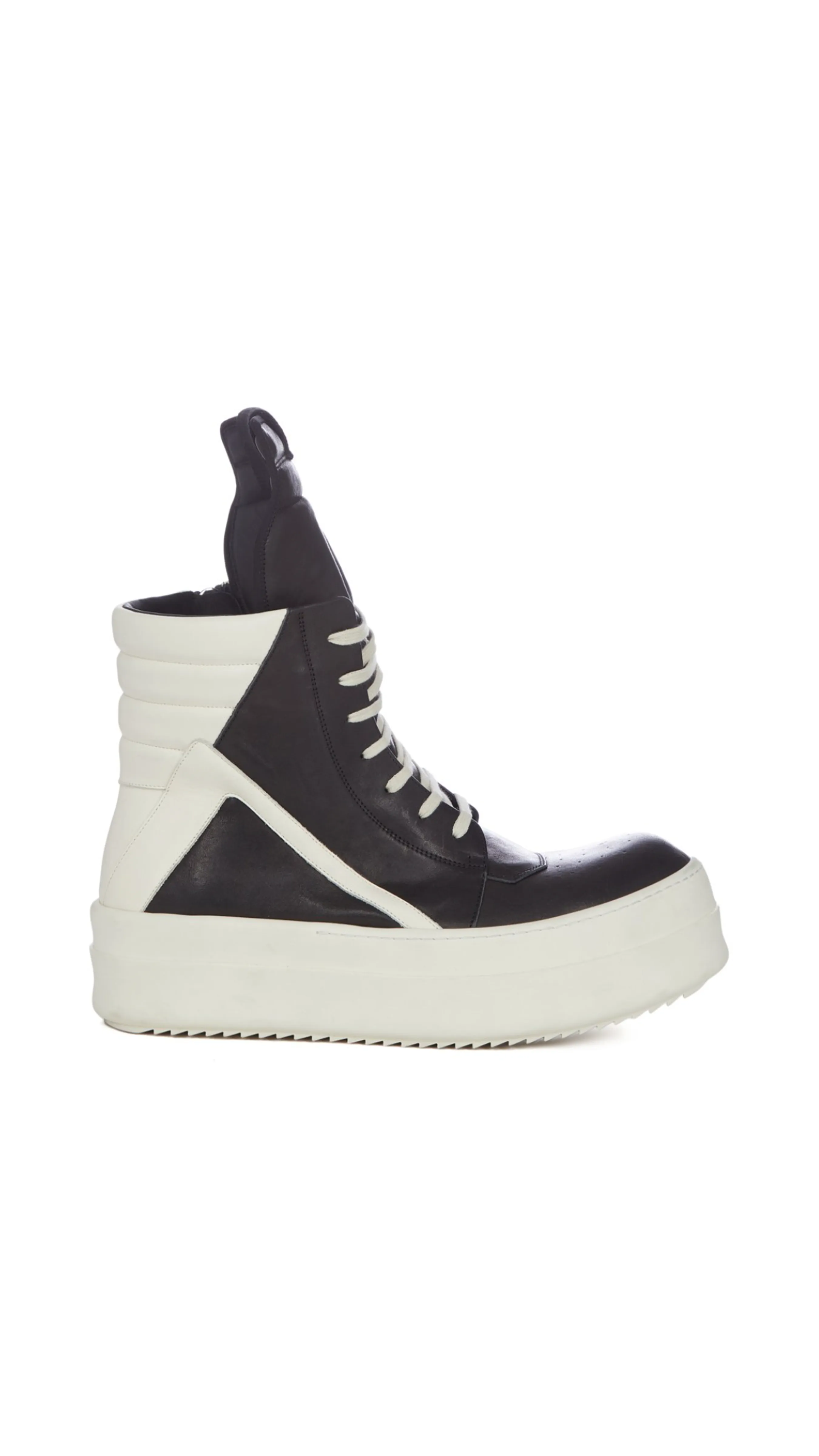 Milk and Black Luxor Mega Bumper Sneakers.