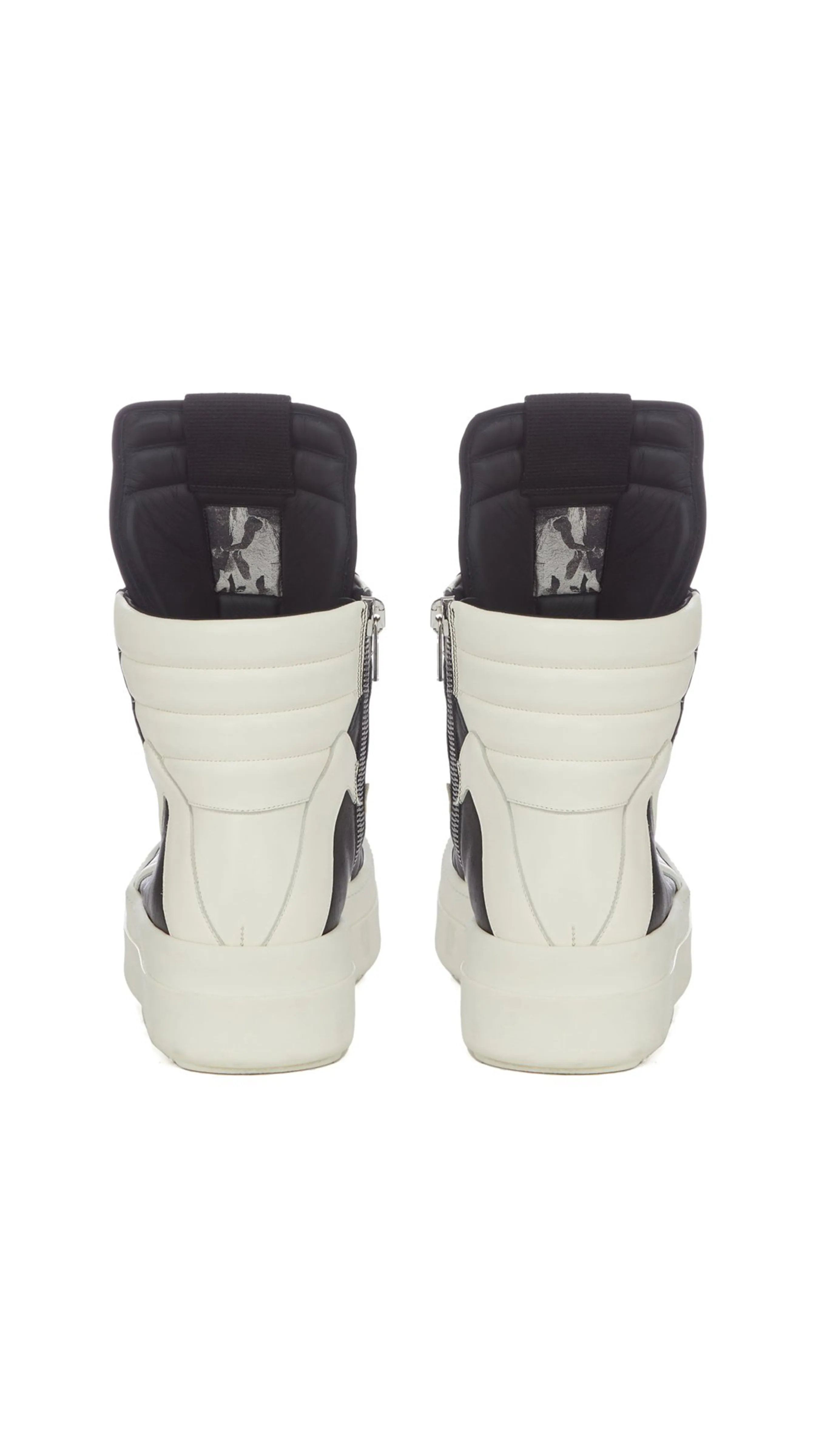 Milk and Black Luxor Mega Bumper Sneakers.