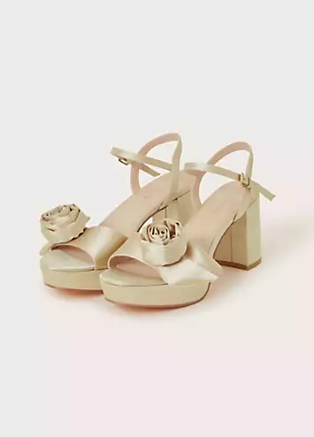 Monsoon Rosette Platform Heels | Grattan