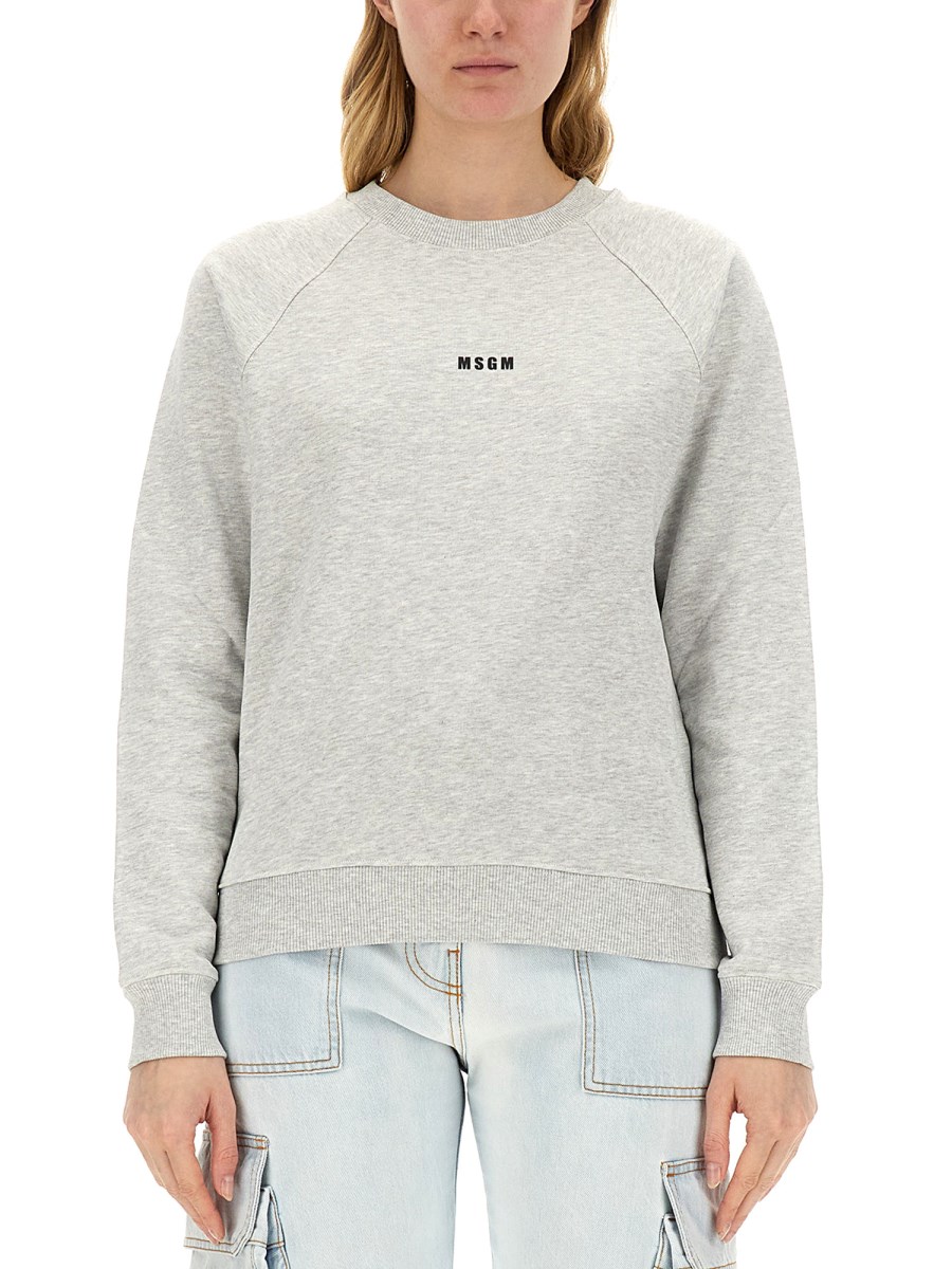 MSGM Cotton Logo Sweatshirt