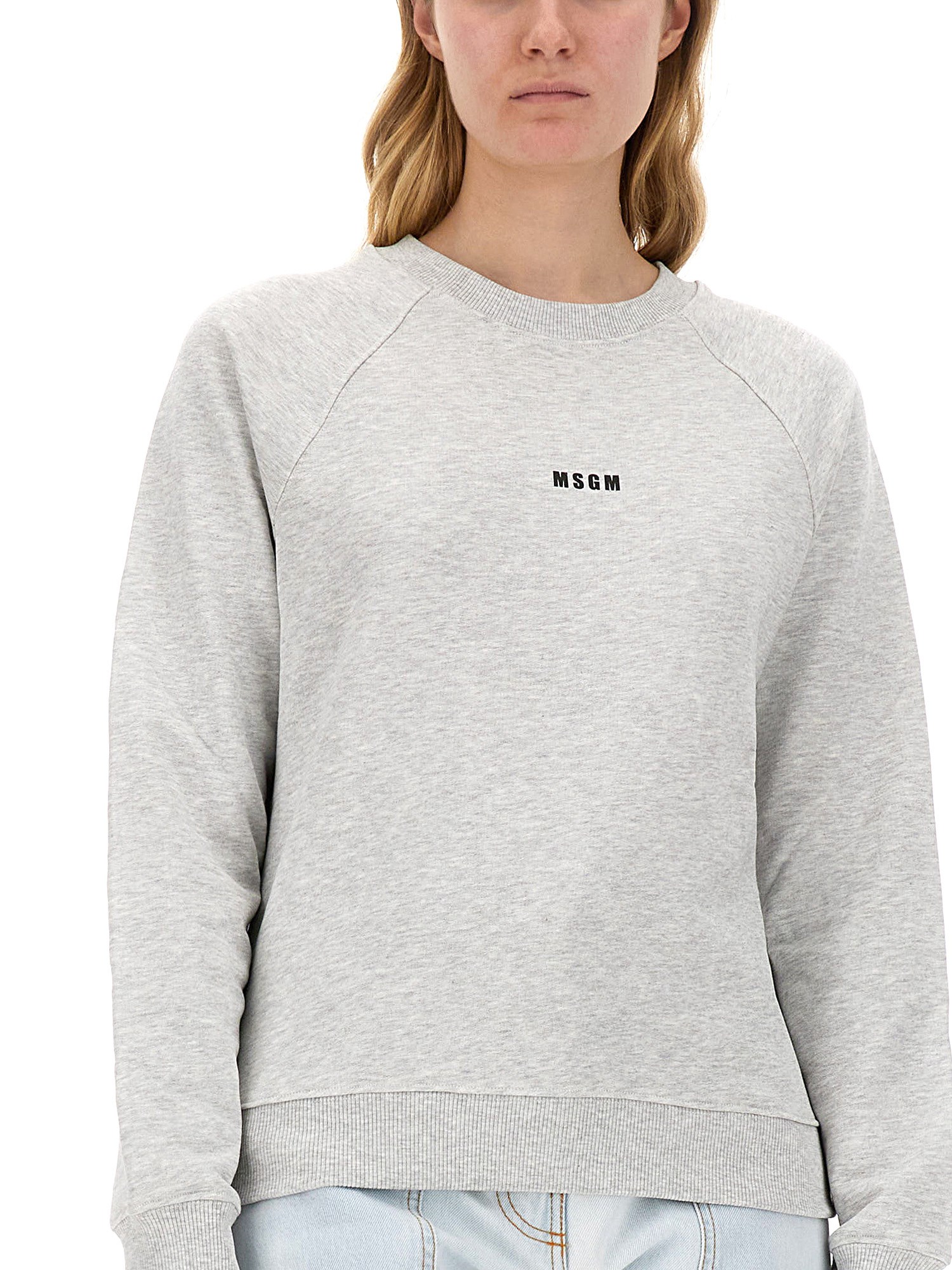 MSGM Cotton Logo Sweatshirt