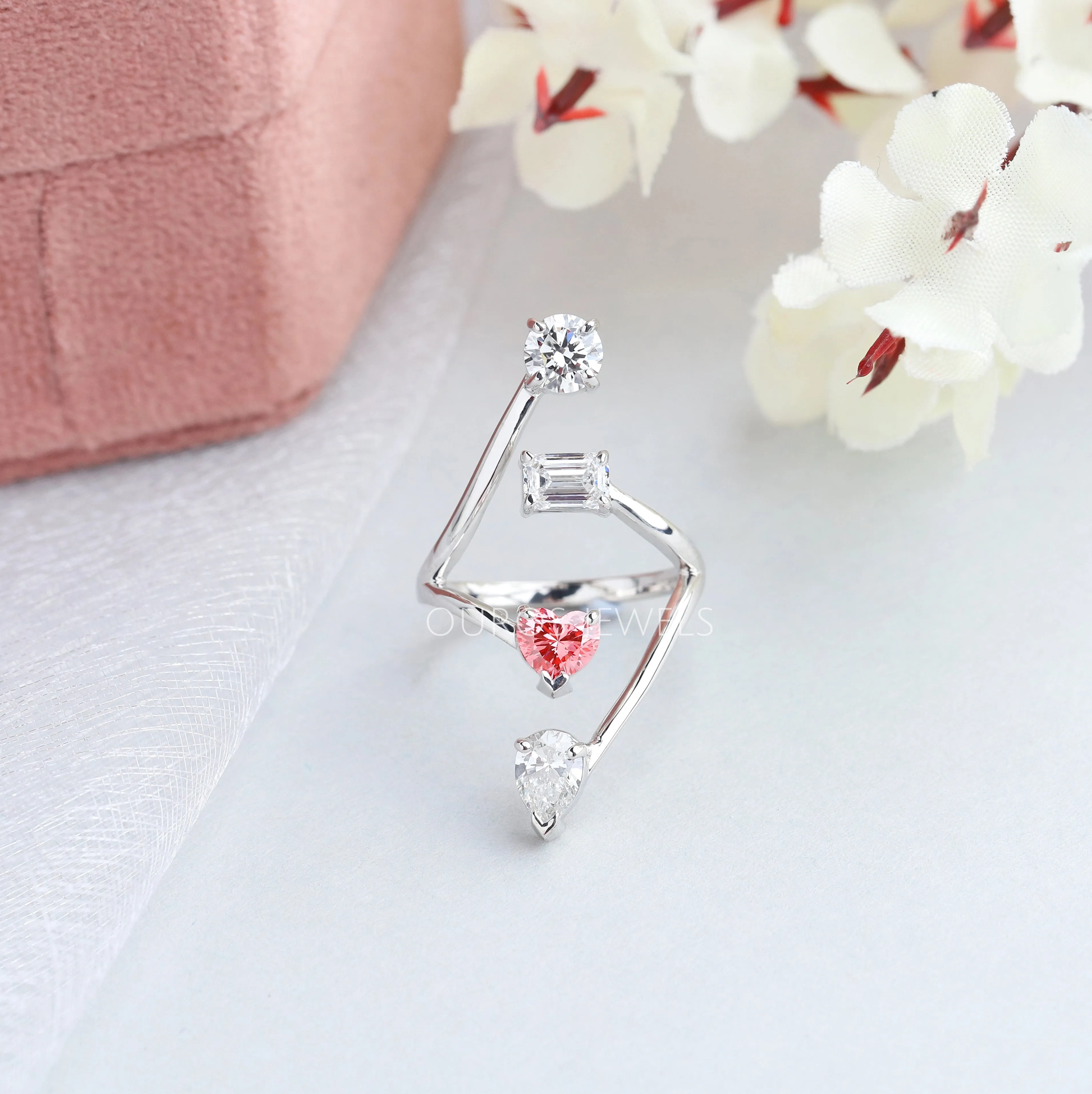 Multi Shape Bypass Set Dainty Ring