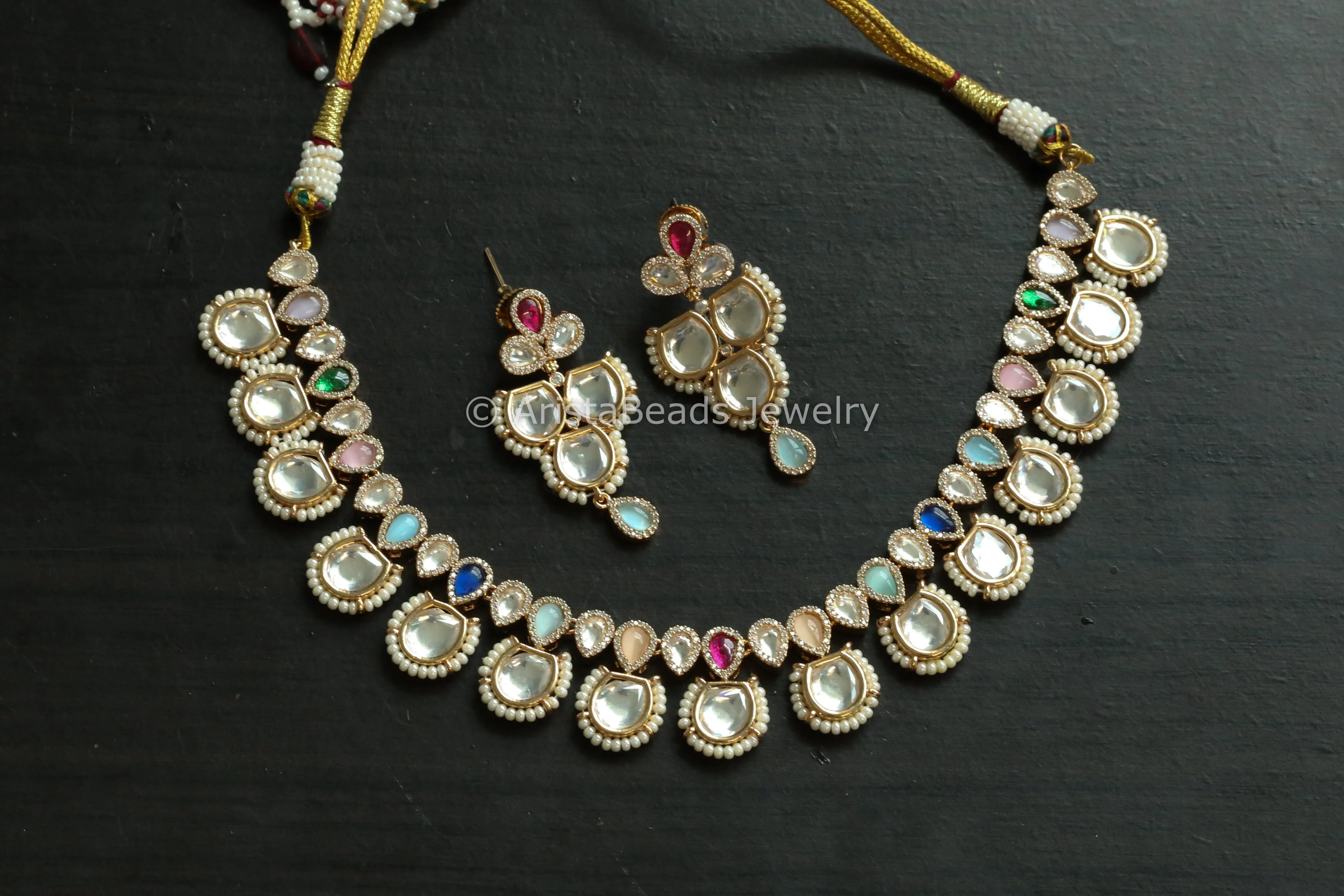 Multicolor Kundan Set