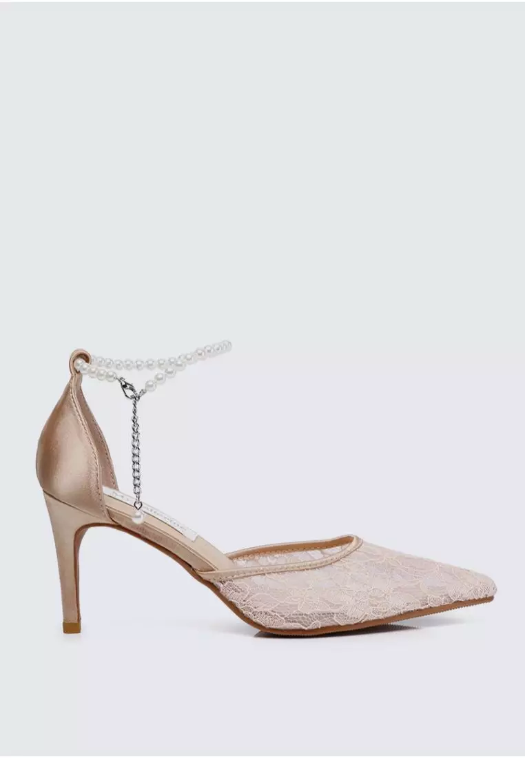 My Ballerine My Ballerine Poppy Comfy Heels In Rose Gold