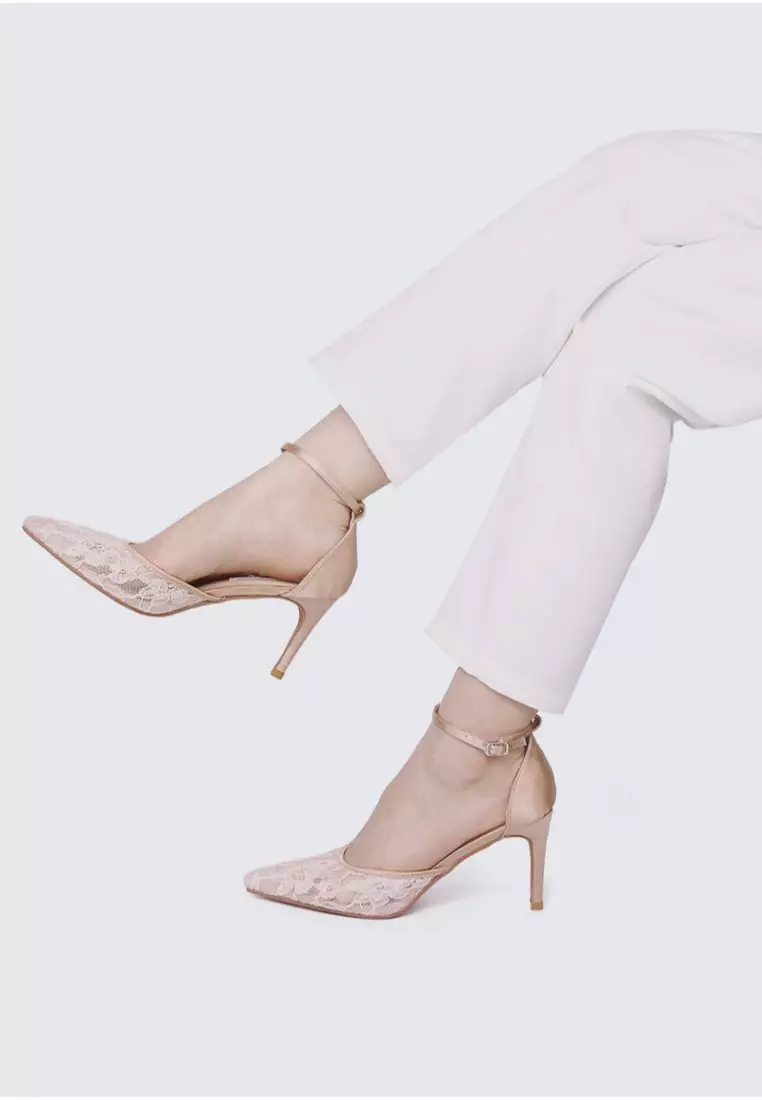 My Ballerine My Ballerine Poppy Comfy Heels In Rose Gold