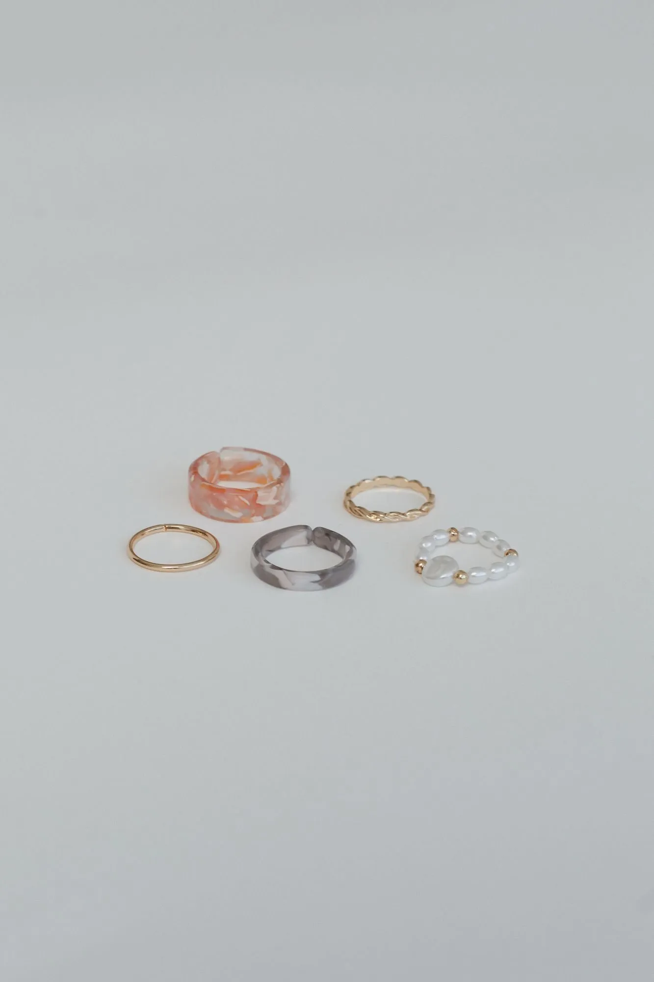 Mystic River Ring Set - Multi