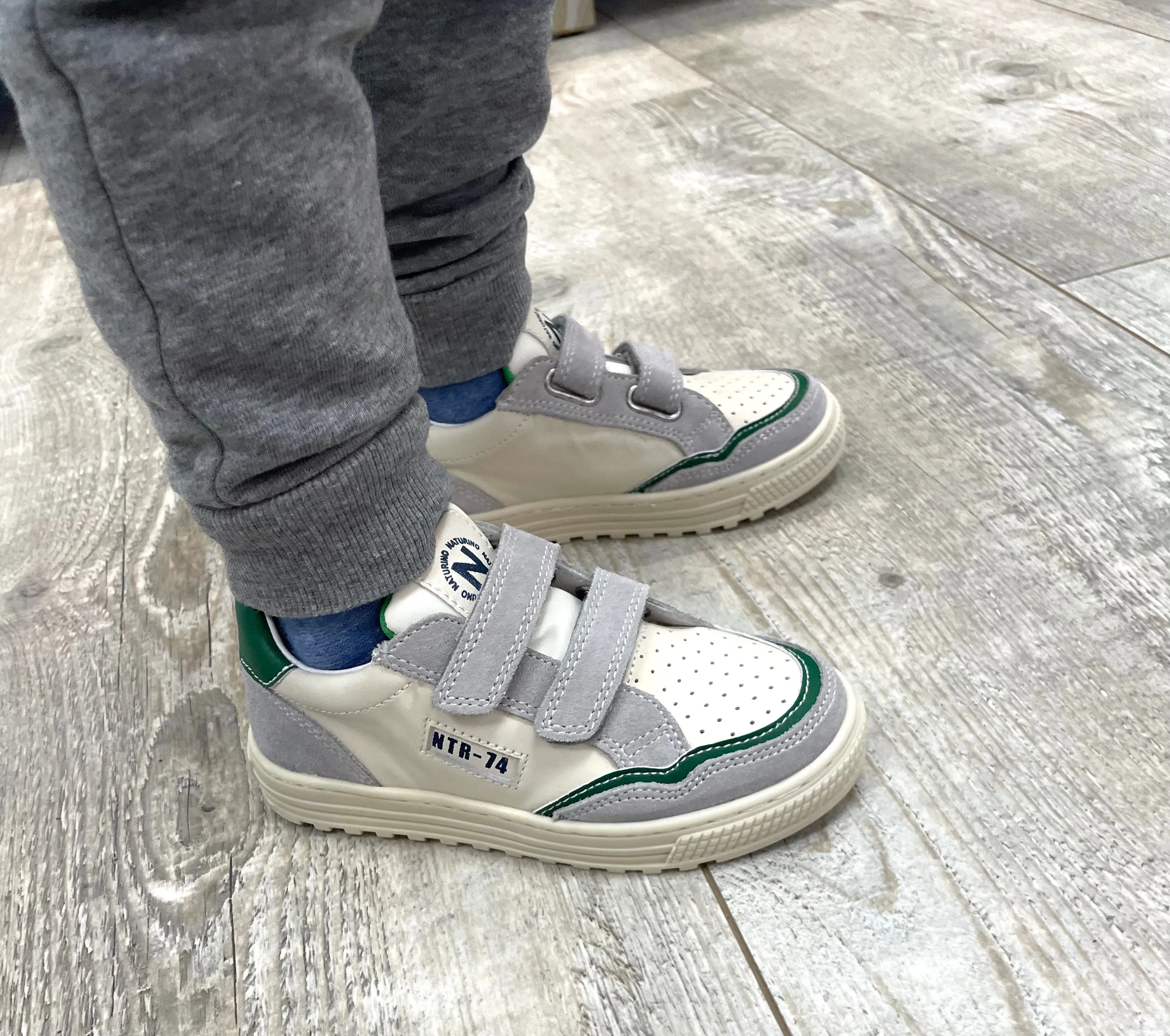 NATURINO ARITON White Green Low Top Sneakers