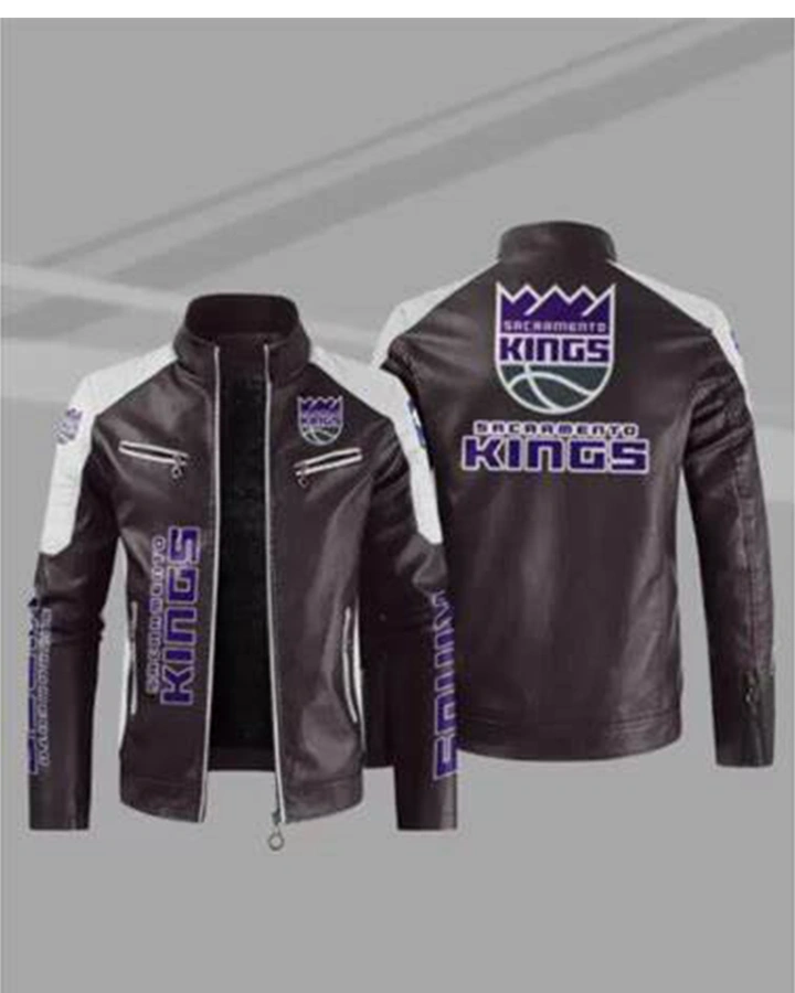 Sacramento Kings NBA Motorcycle Jacket