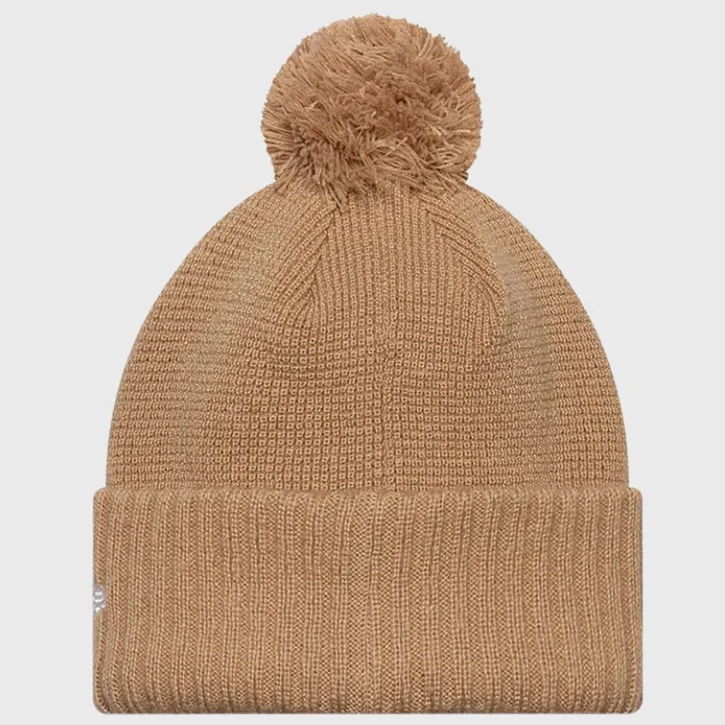 New Era England Rugby Women's Mohair Beige Cuff Knit Beanie Hat