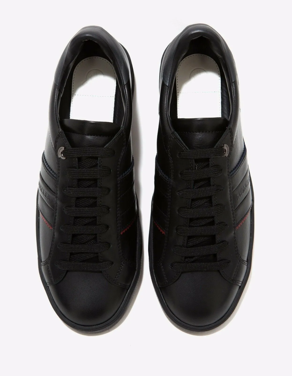 New Gourette Black Leather Trainers