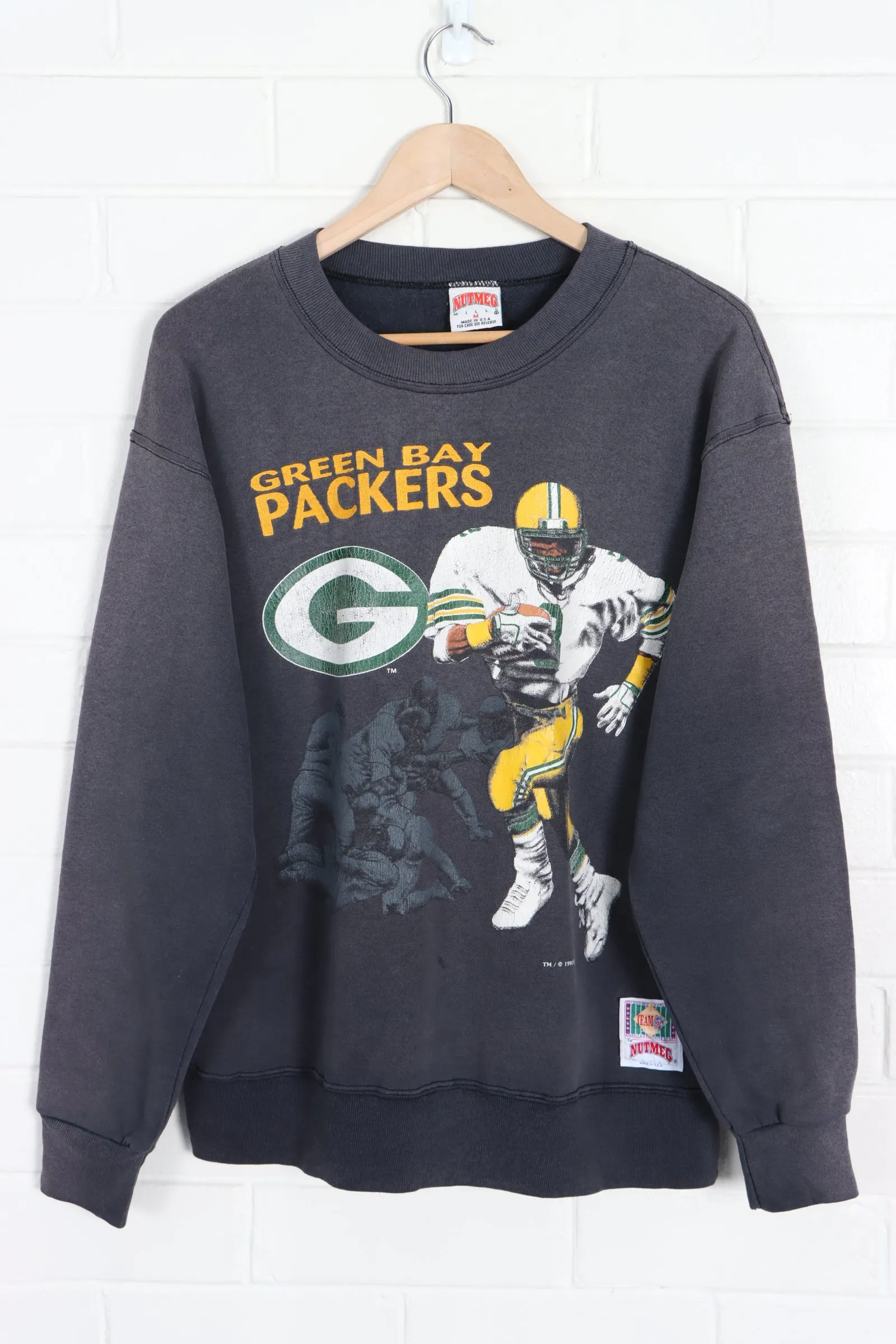 Green Bay Packers 1993 Vintage NUTMEG Sweatshirt - Size Medium