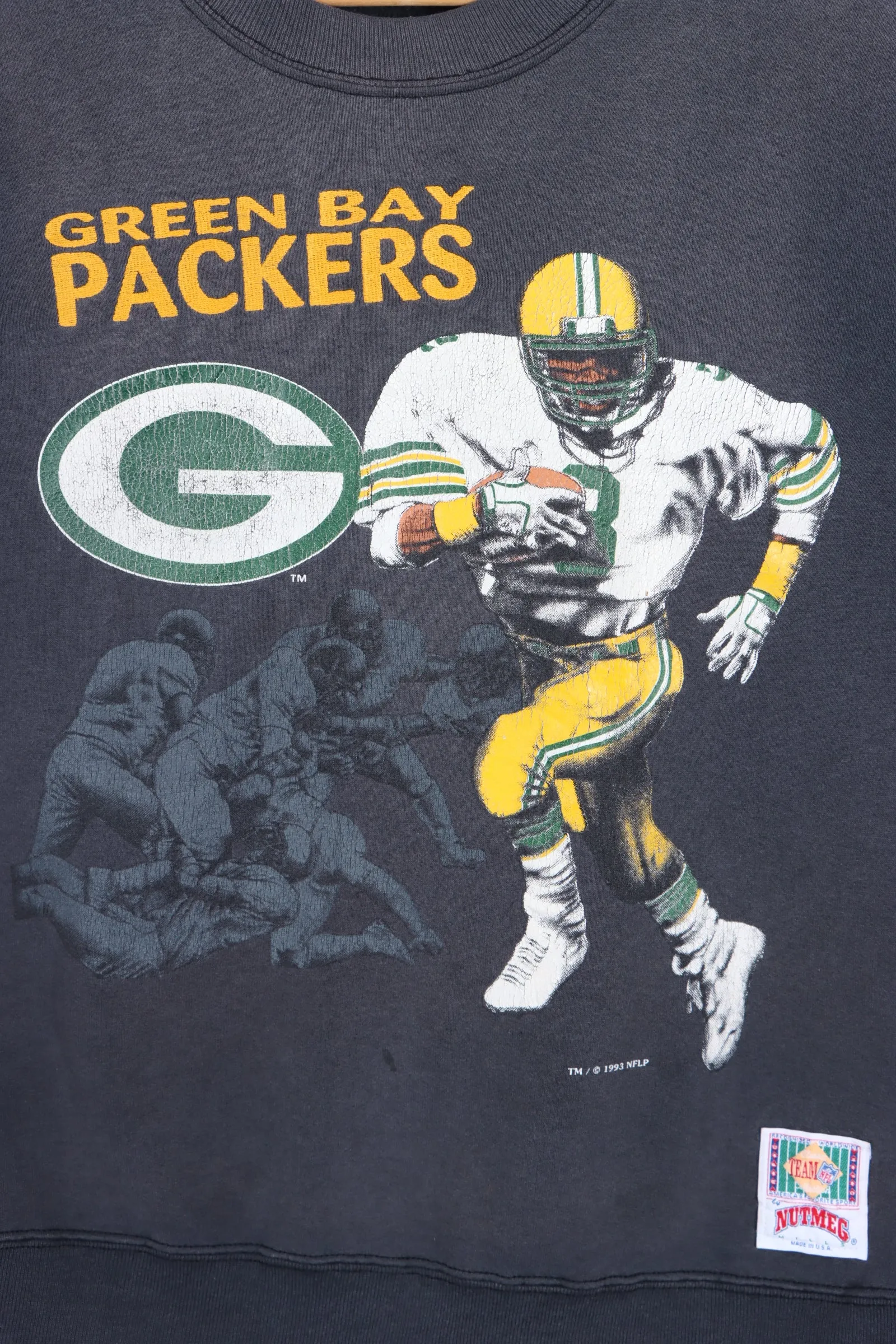 Green Bay Packers 1993 Vintage NUTMEG Sweatshirt - Size Medium