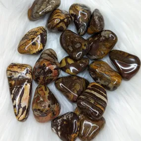 Nguni Jasper Set of 5 Tumbled Stones~ Local : South Africa