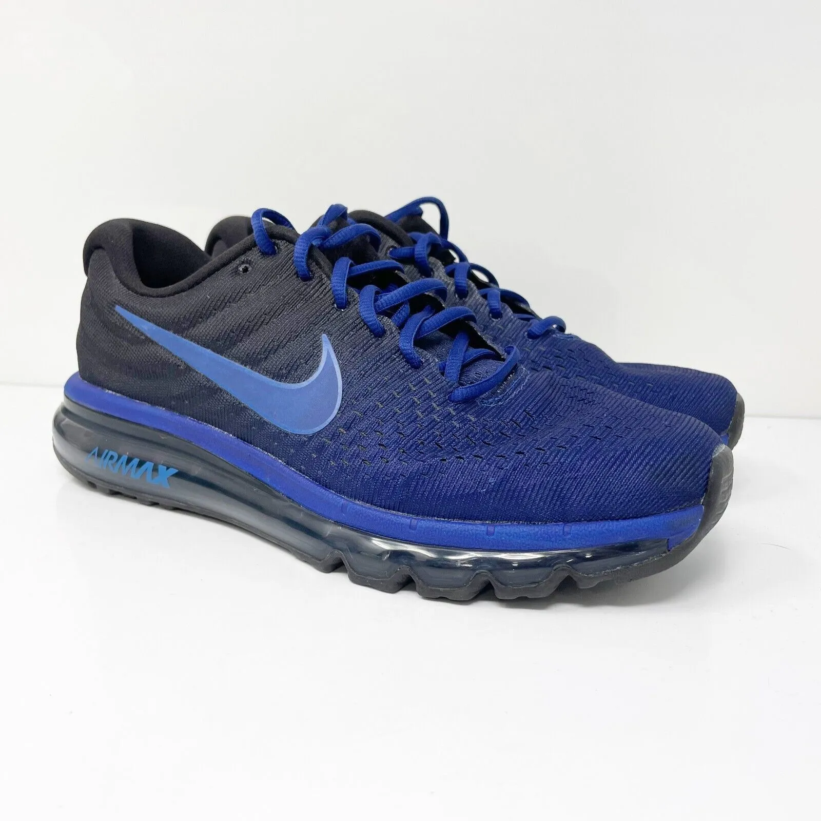 Nike Mens Air Max 2017 849559-401 Blue Running Shoes Sneakers Size 8.5