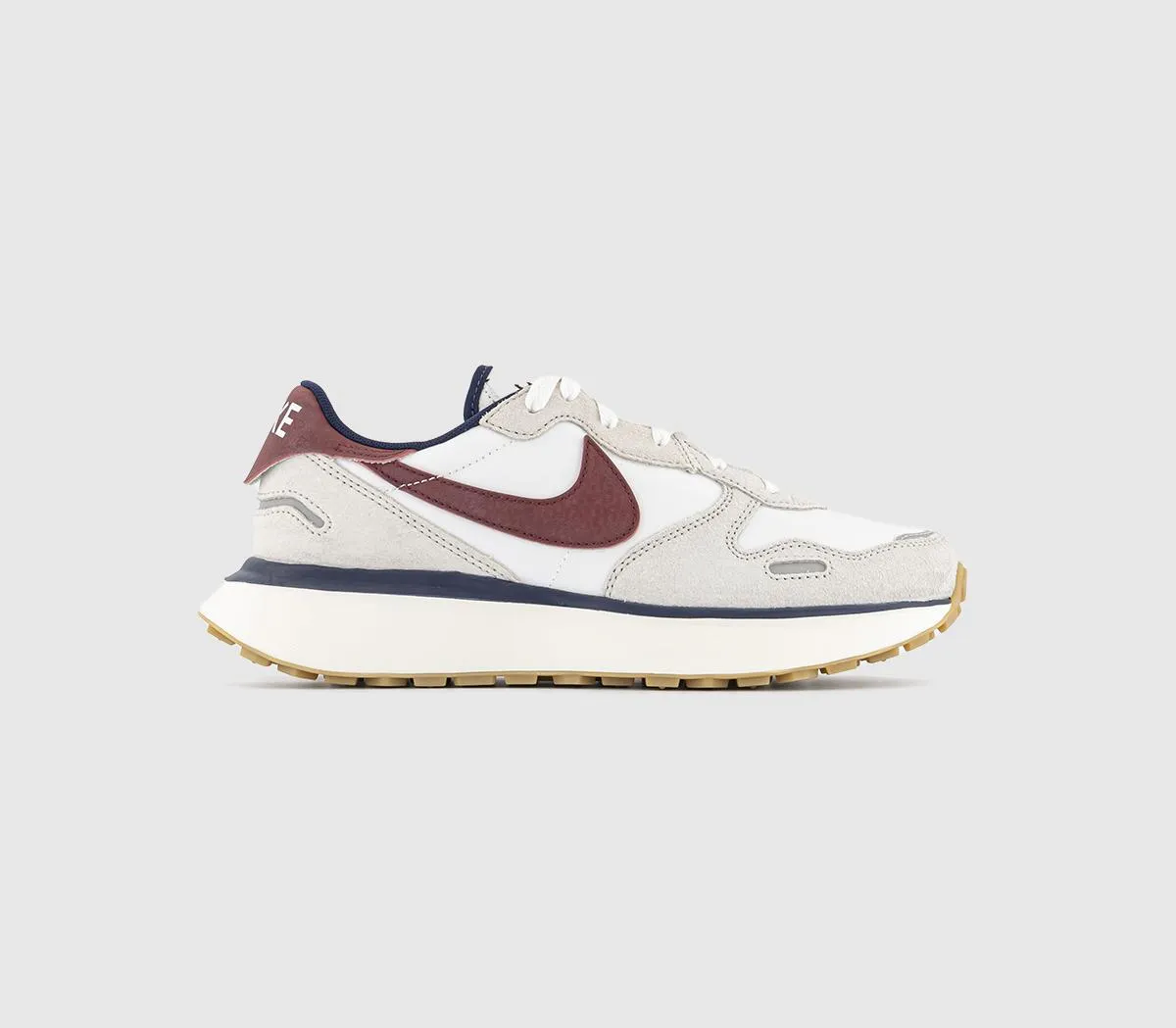 Nike Phoenix Waffle Sneakers Red Navy Boone Beige