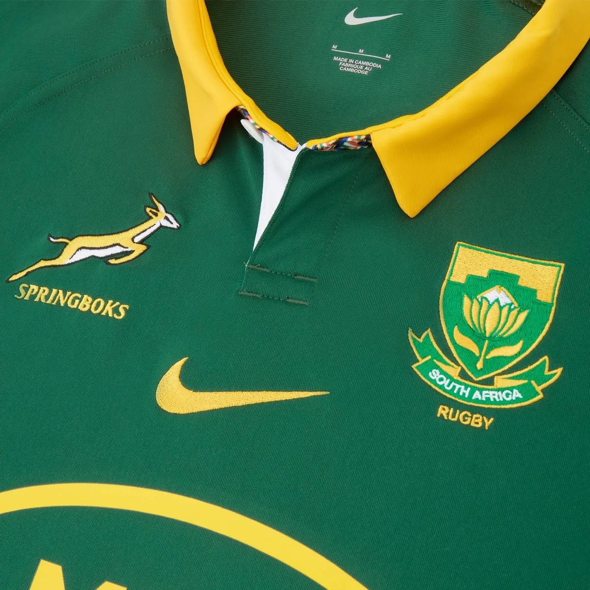 Nike Springboks Men's Home Stadium Rugby Jersey 2024/25