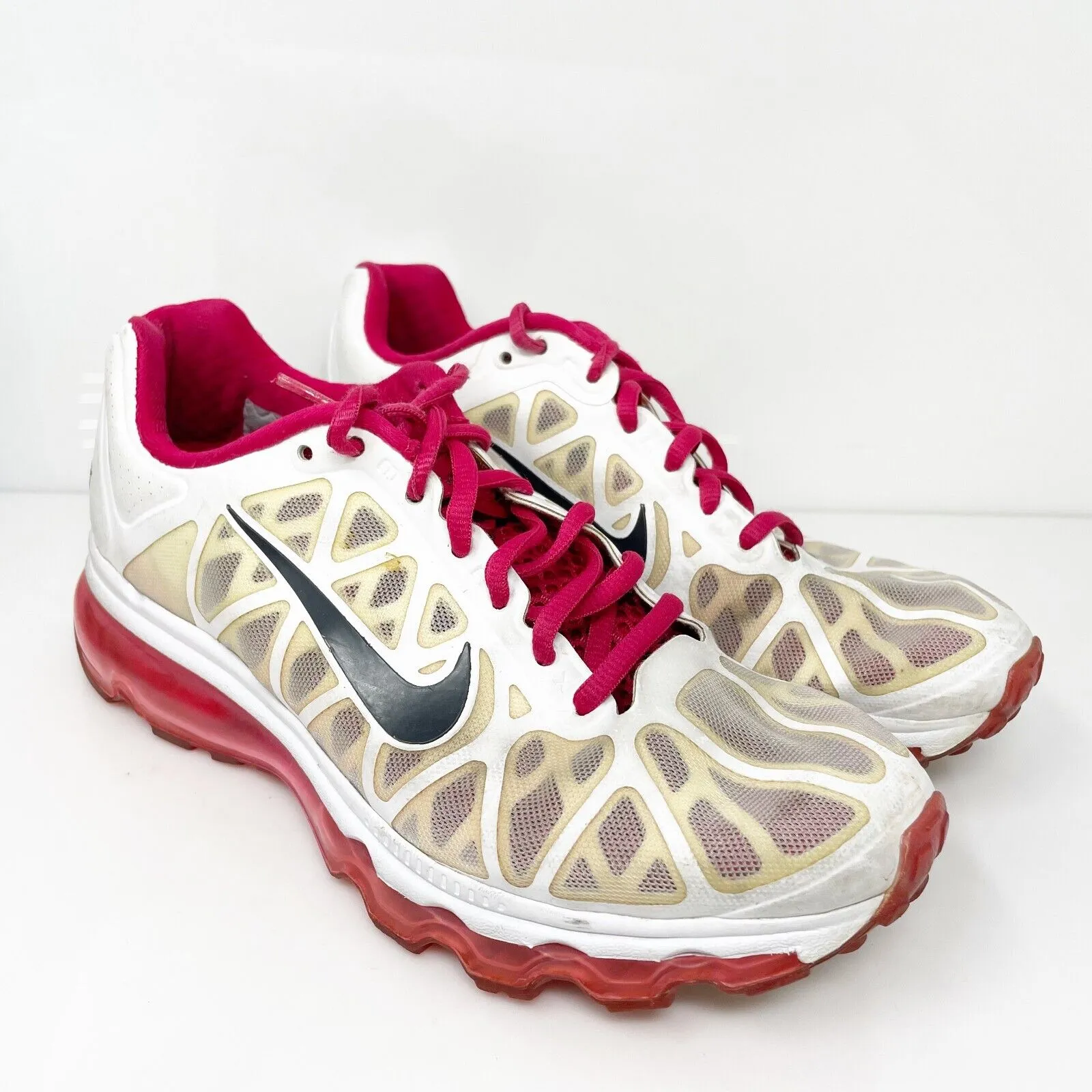 Nike Womens Air Max Plus 2011 429890-160 White Running Shoes Sneakers Size 7