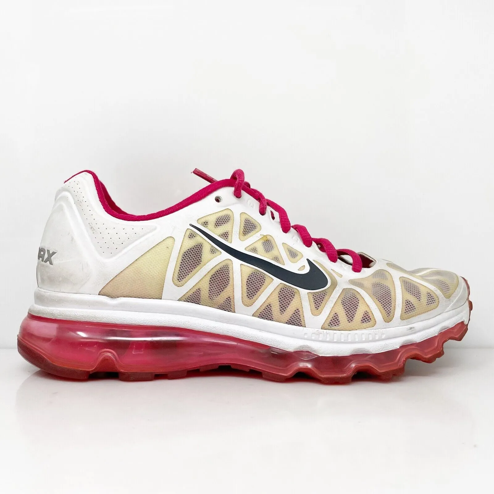 Nike Womens Air Max Plus 2011 429890-160 White Running Shoes Sneakers Size 7