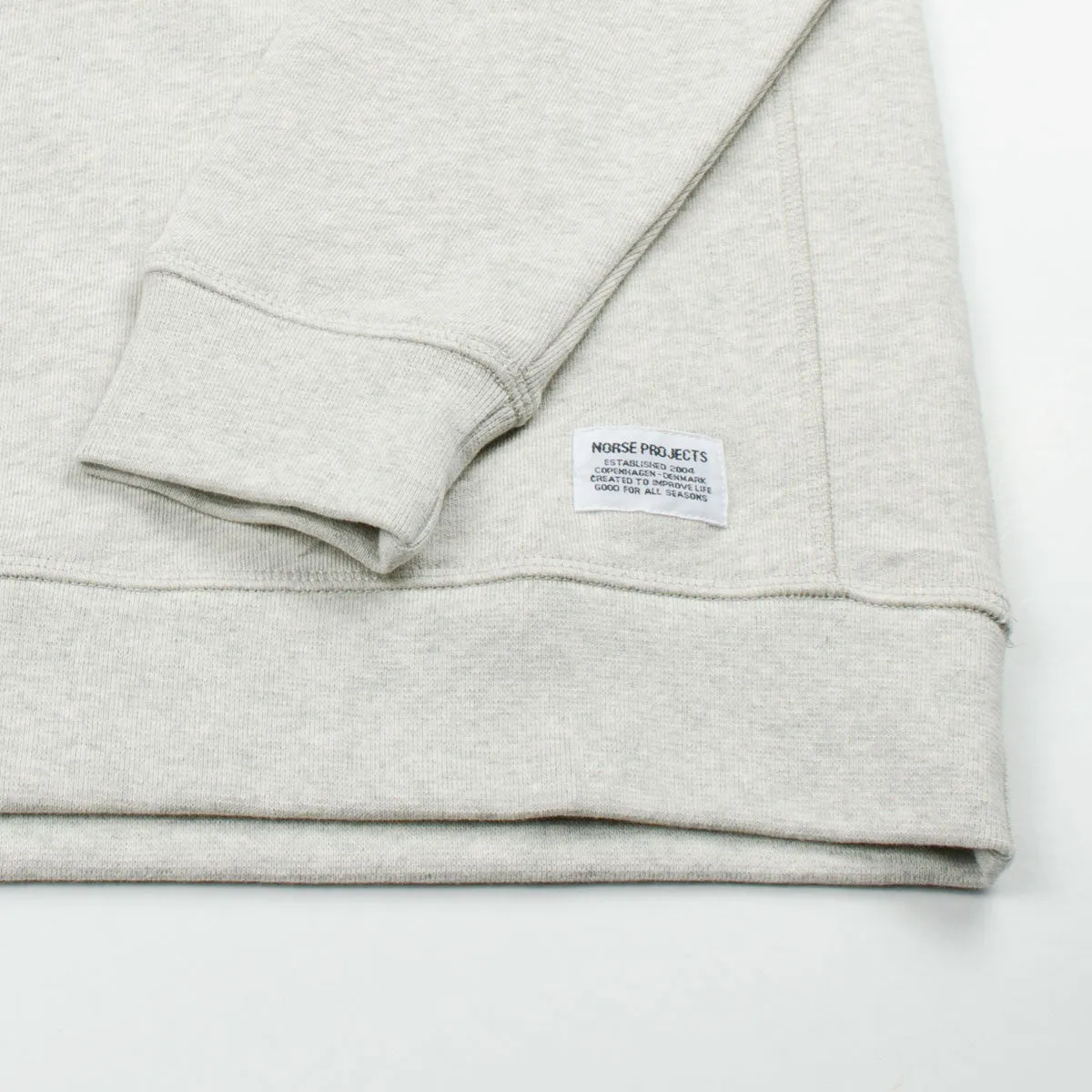 Norse Projects Ketel Crew Sweatshirt Light Grey Melange