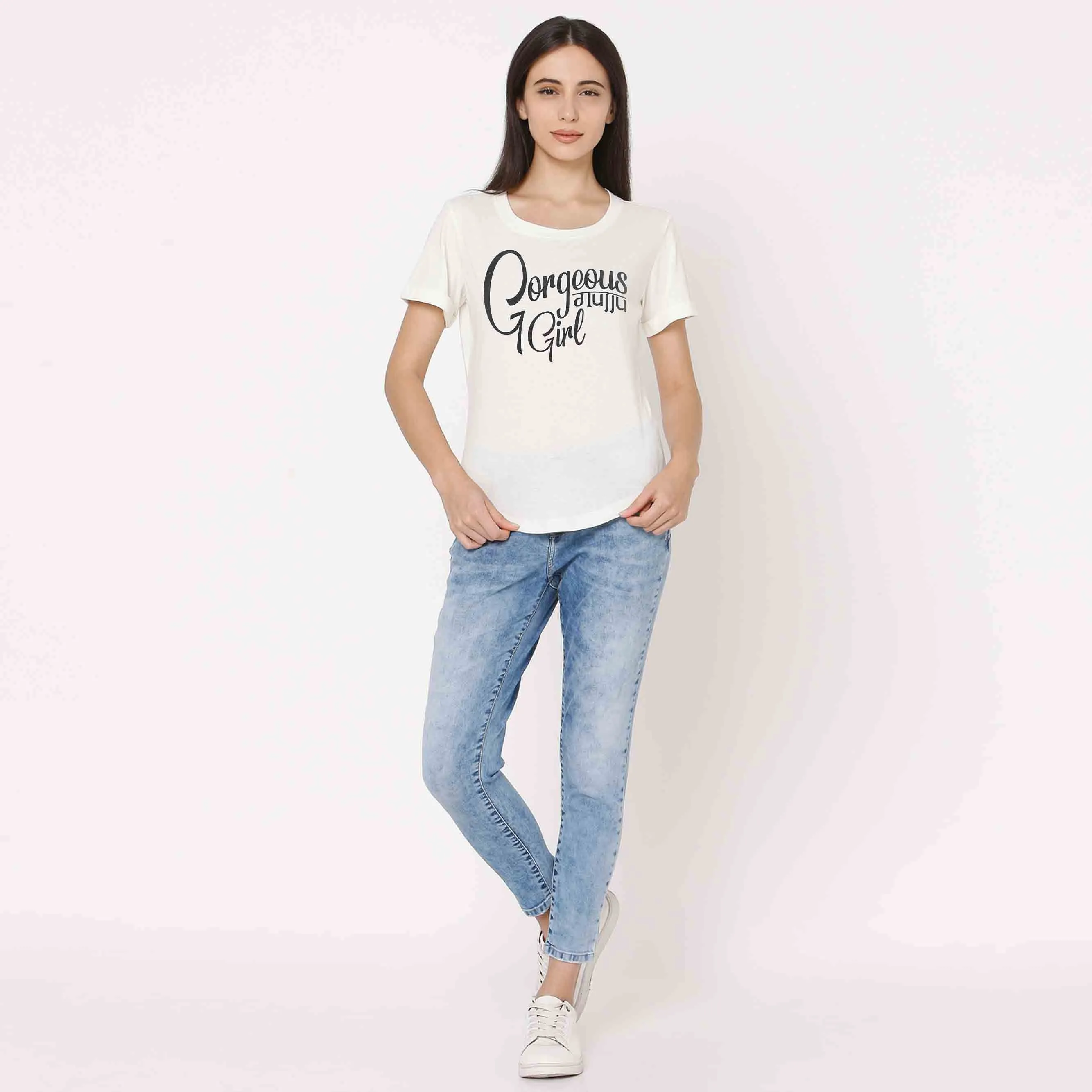 Nutcase Gujarati Tshirts For Women - Gorgeous girl