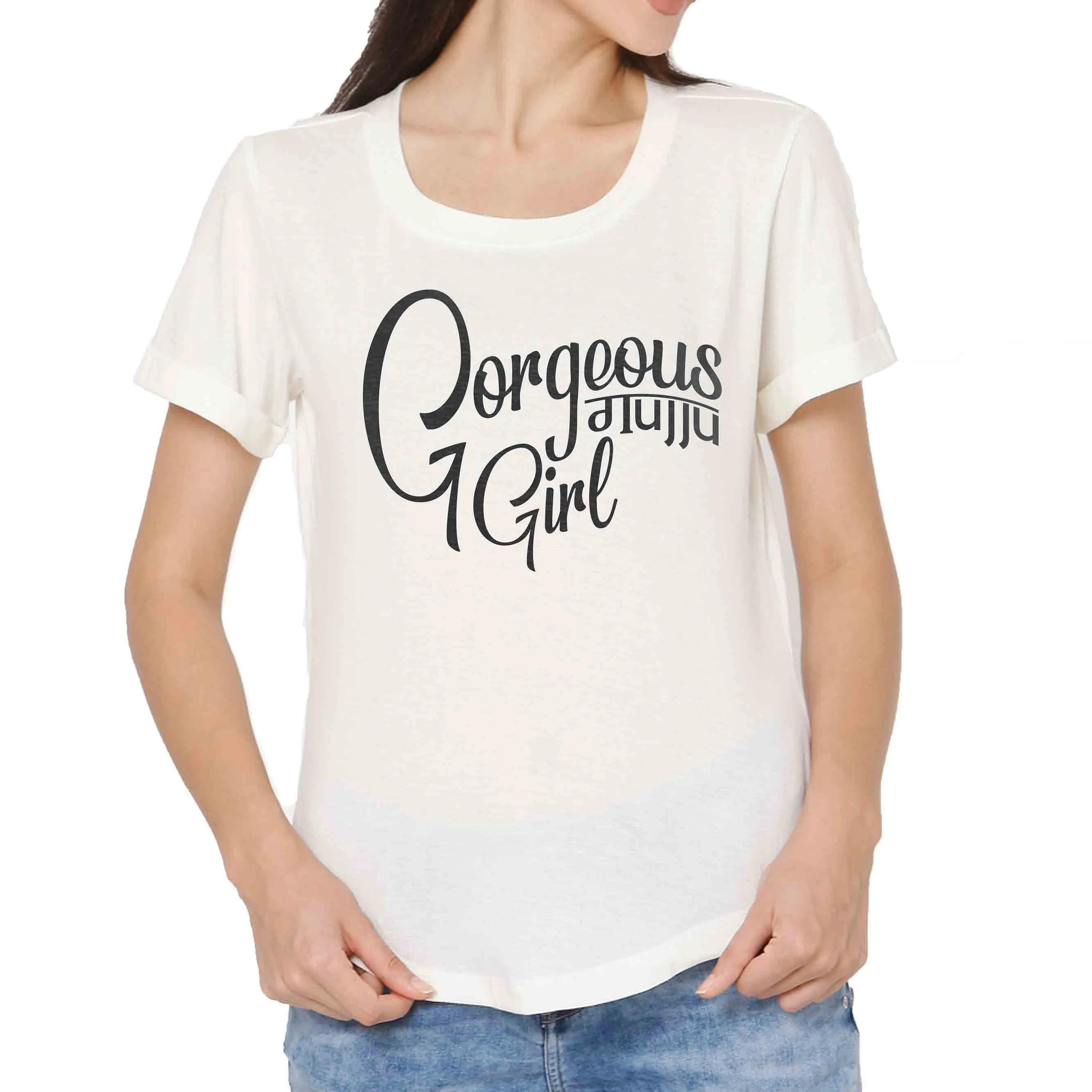 Nutcase Gujarati Tshirts For Women - Gorgeous girl