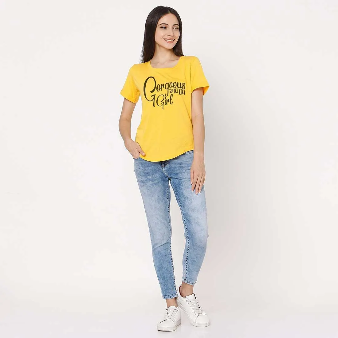 Nutcase Gujarati Tshirts For Women - Gorgeous girl