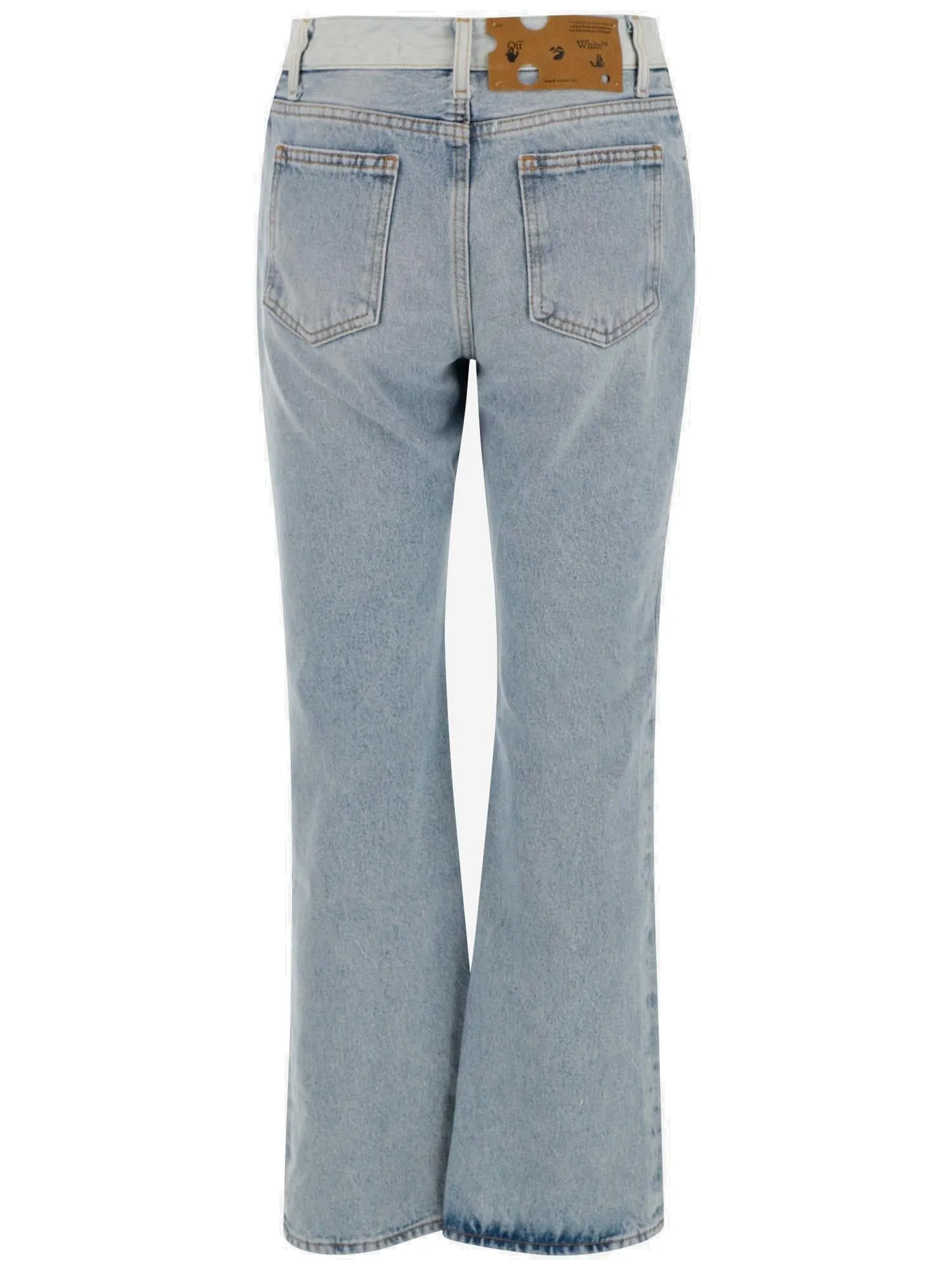 Off-White Women's Cropped Mid-Rise Jeans