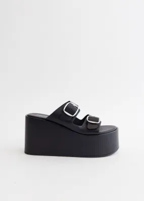 Open Toe Buckle Wedges by Coperni