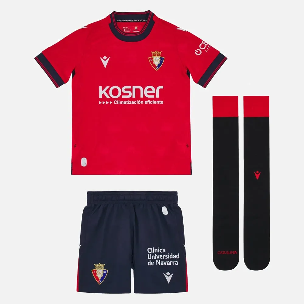 Osasuna 2024/25 kid home match boxset