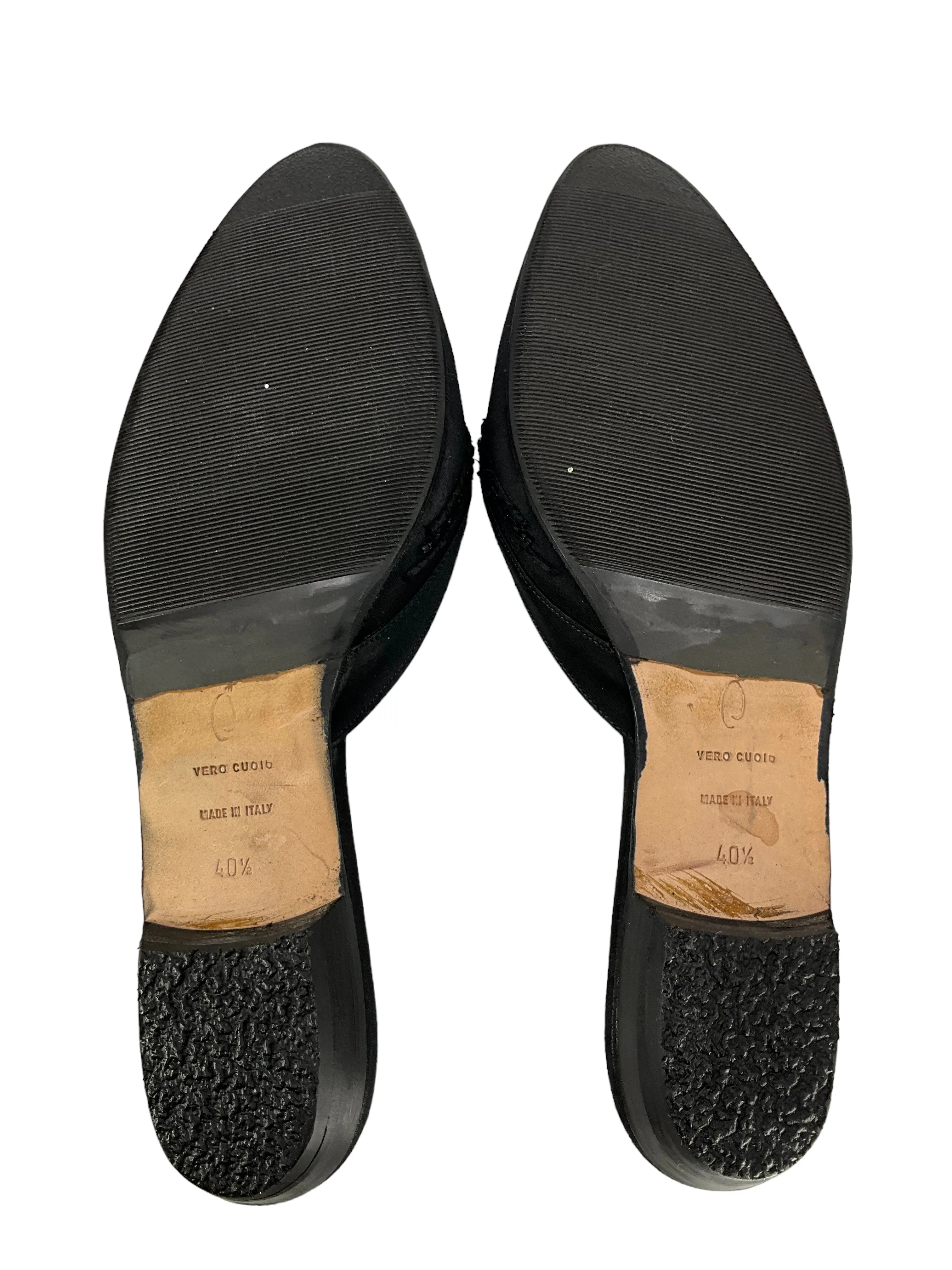 Oscar De La Renta Leather Embroidered Spanish Mules Size 10.5 -> Oscar De La Renta Leather Spanish Mules with Embroidery Size 10