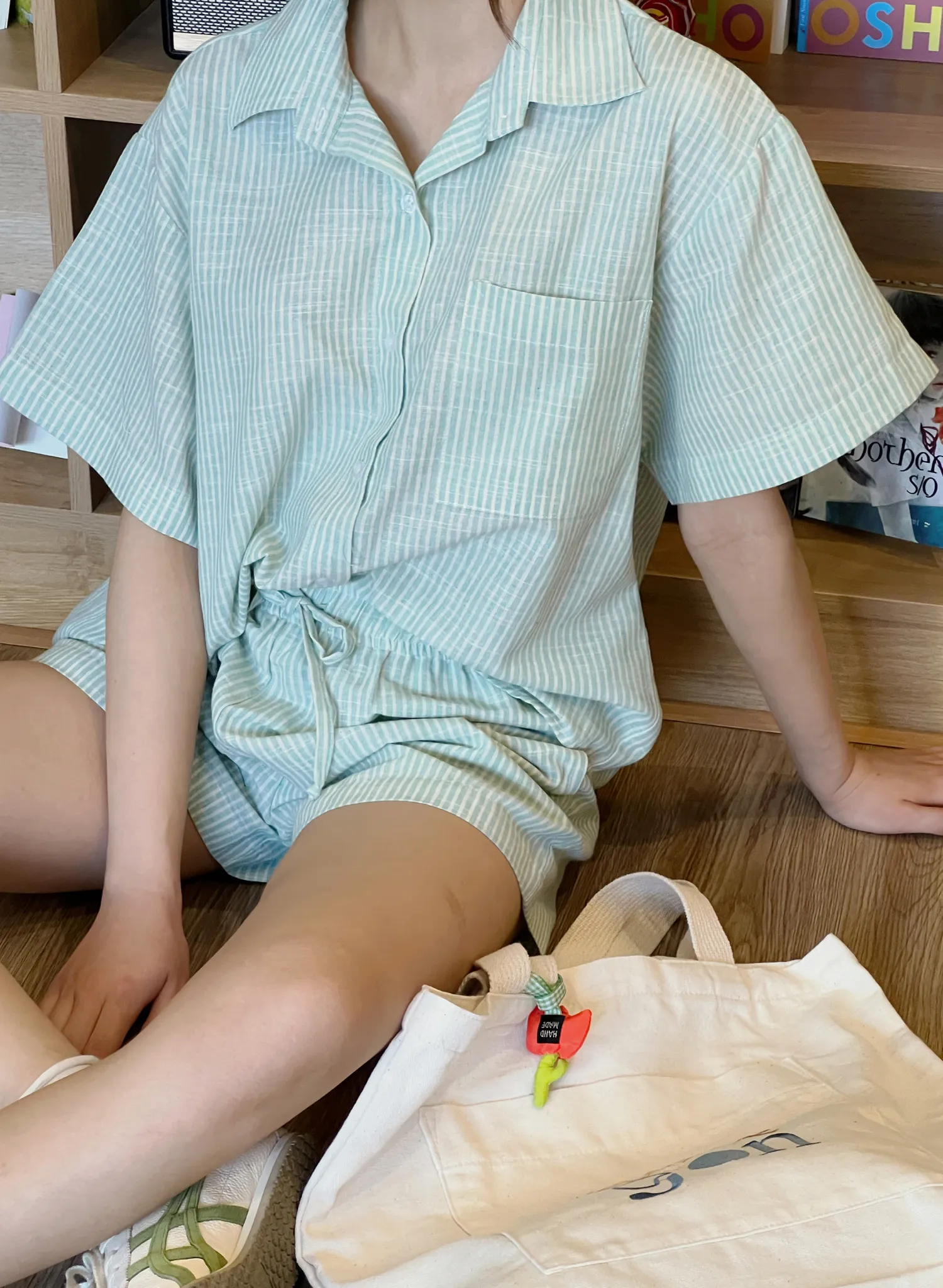 Palm Shirt and Shorts Set