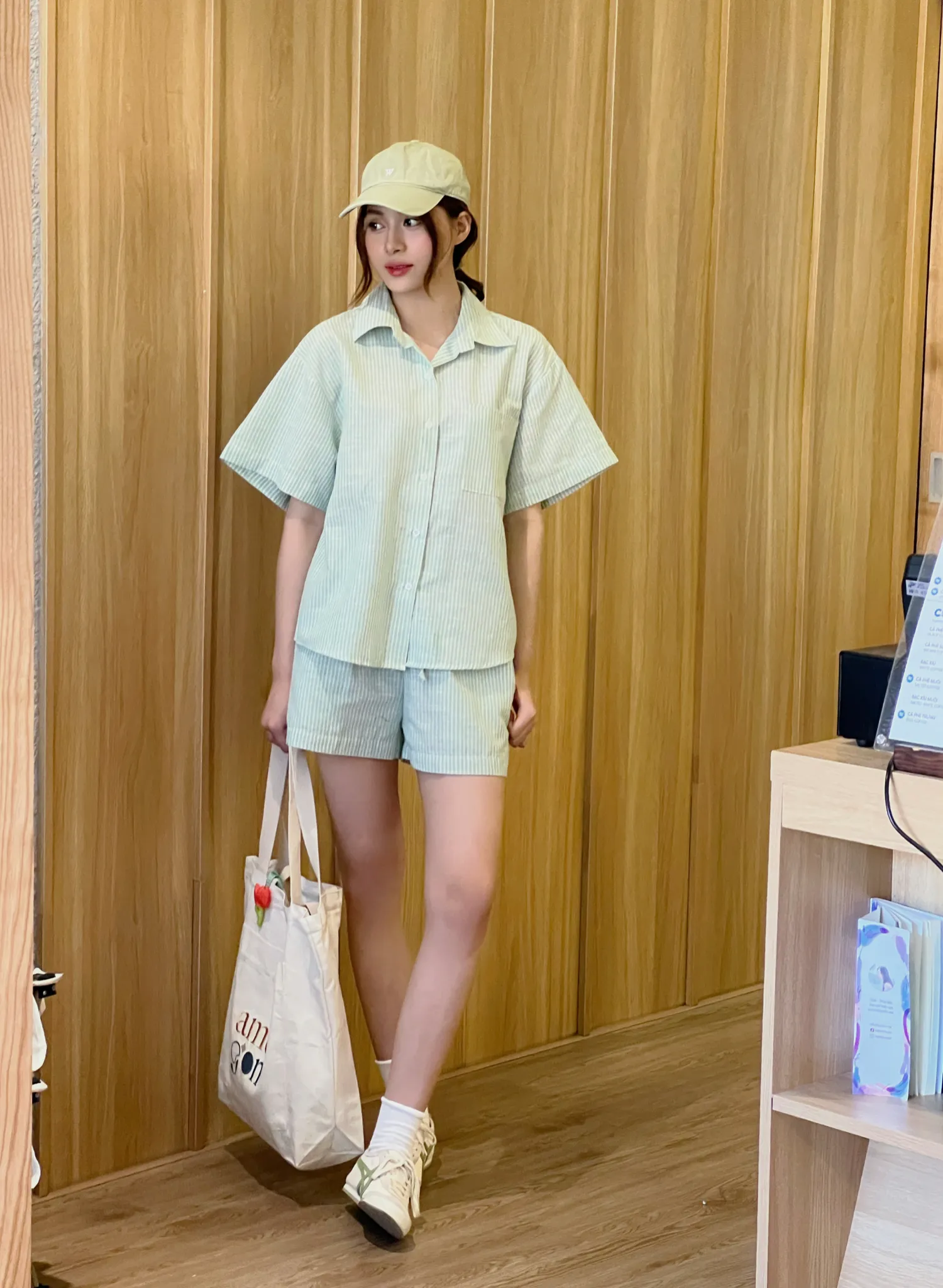 Palm Shirt and Shorts Set