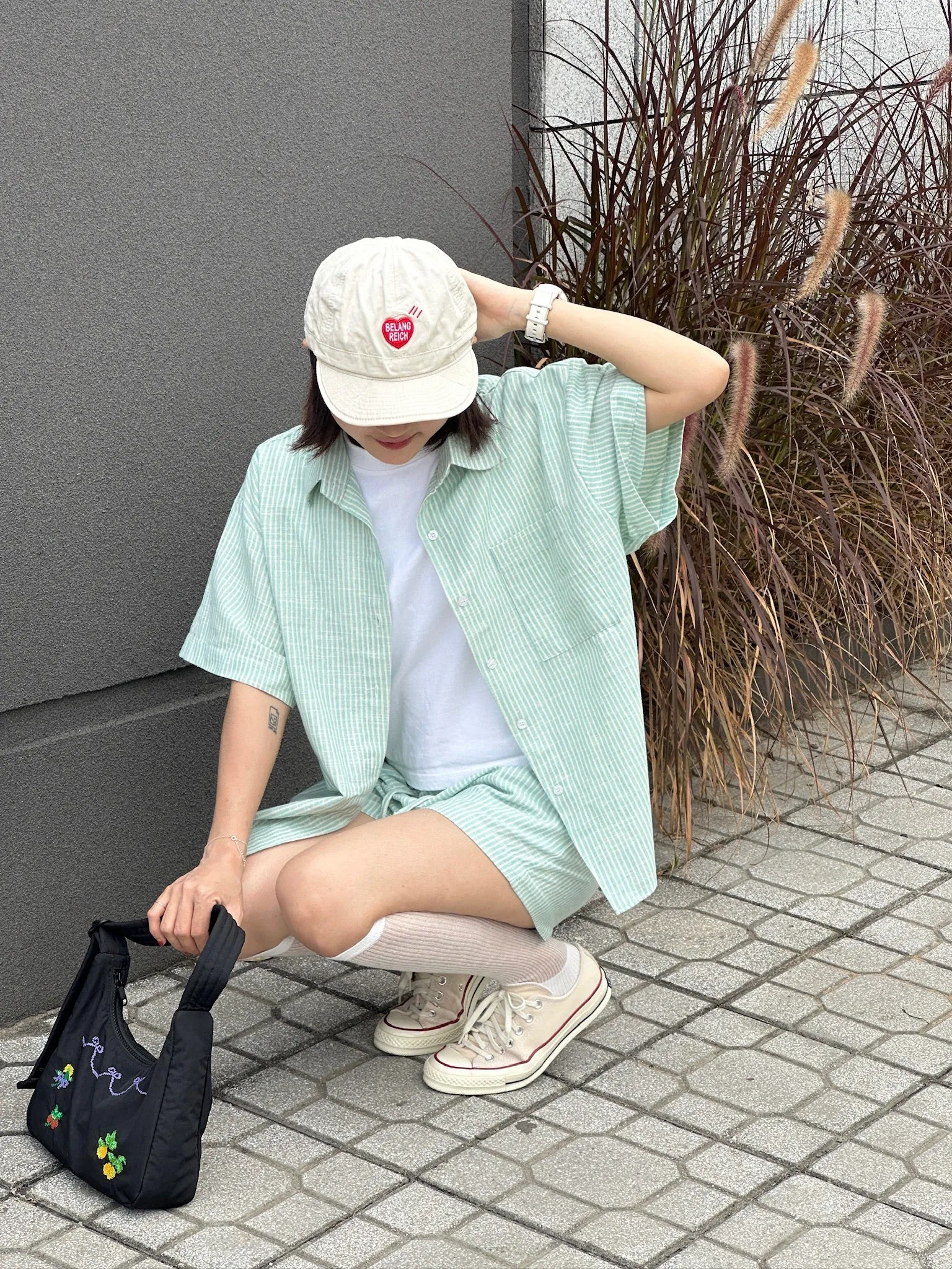 Palm Shirt and Shorts Set