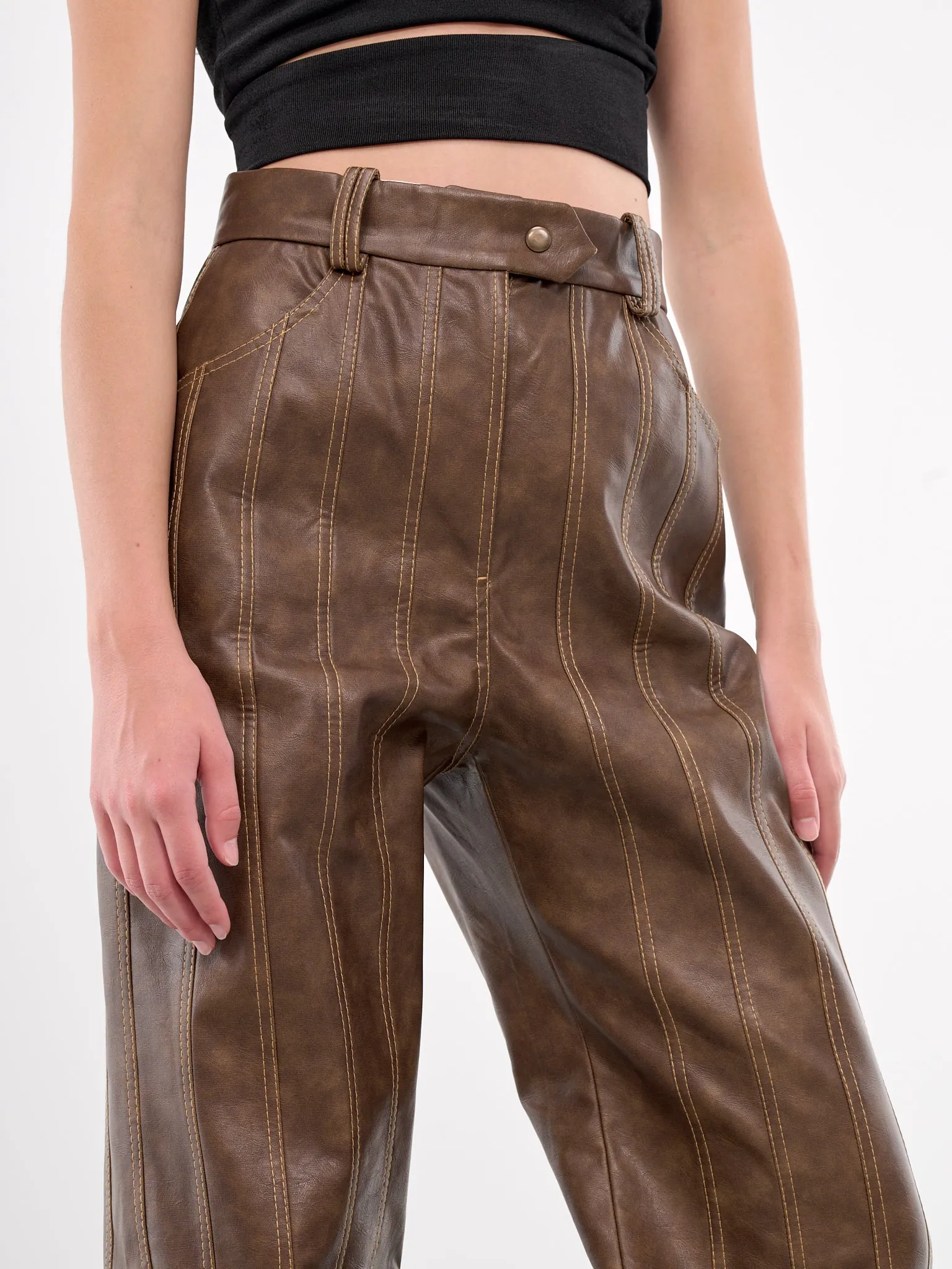 Panel Trousers (PAVLBR03-BROWN)