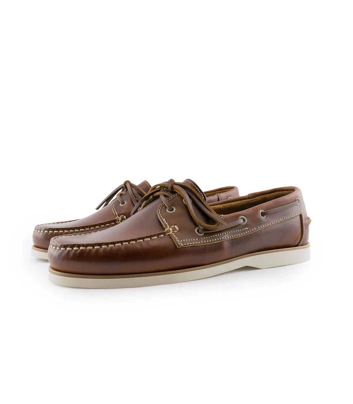 Pegada Mens Leathear Boat Shoes -Cognac 141902-01