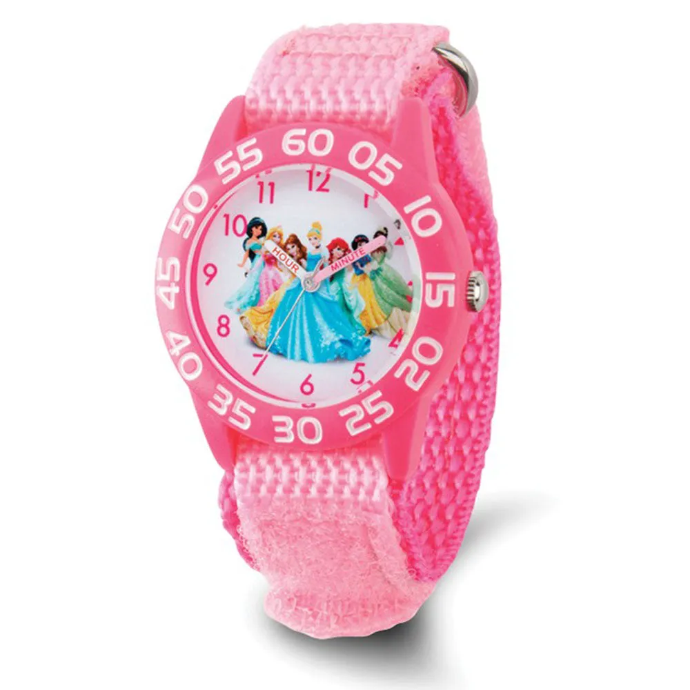 Pink Disney Princess Watch for Girls with Acrylic Strap