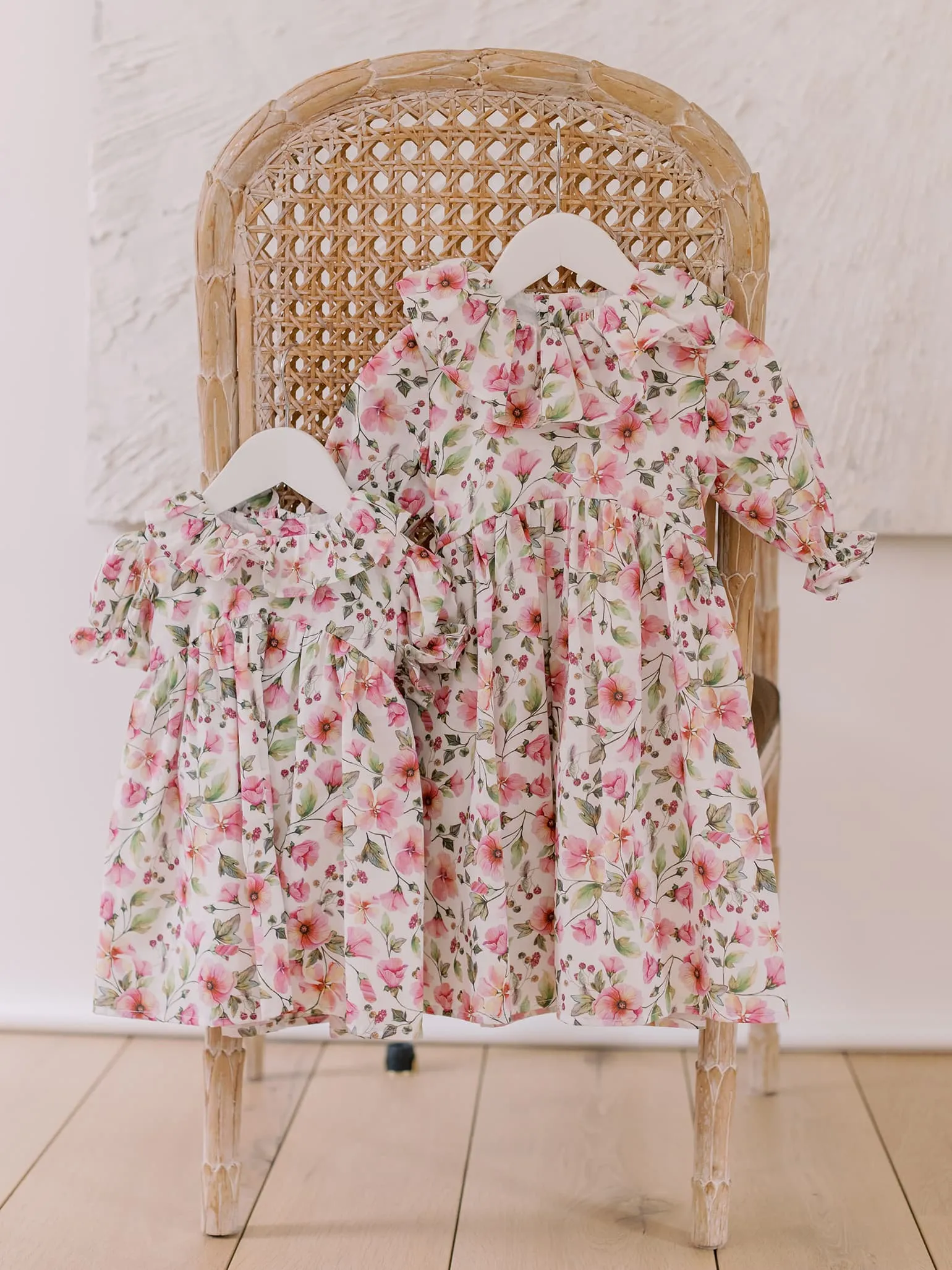 Pink Floral Leana Baby Girl Set