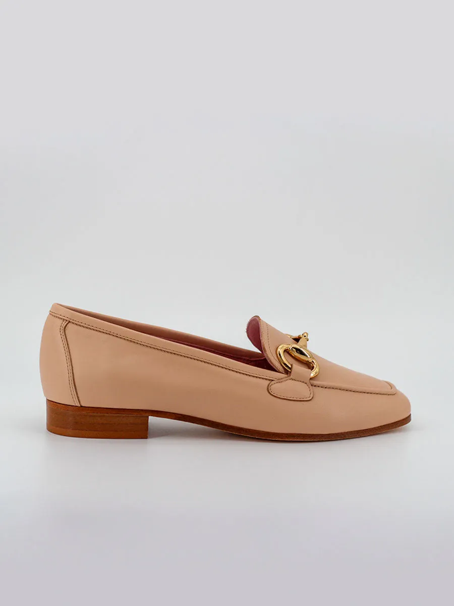 Pink leather women's Marittima loafers