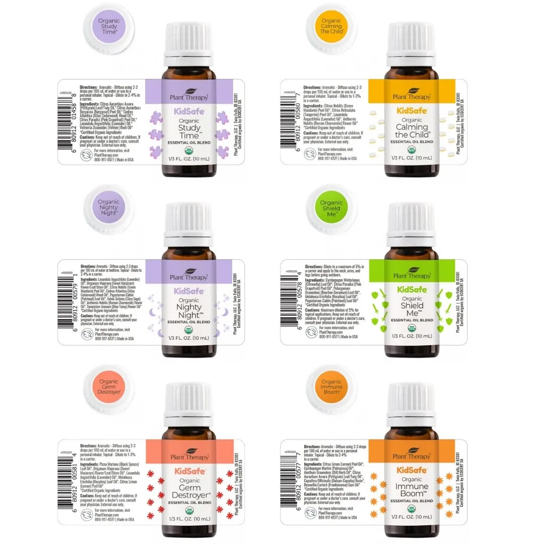 Plant Therapy KidSafe Organic Blends Set