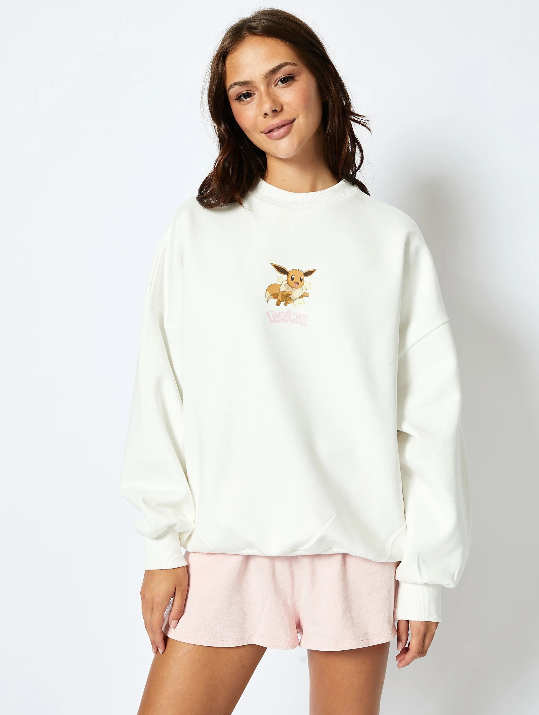 Pokemon Eeveelutions Sweatshirt in Ecru