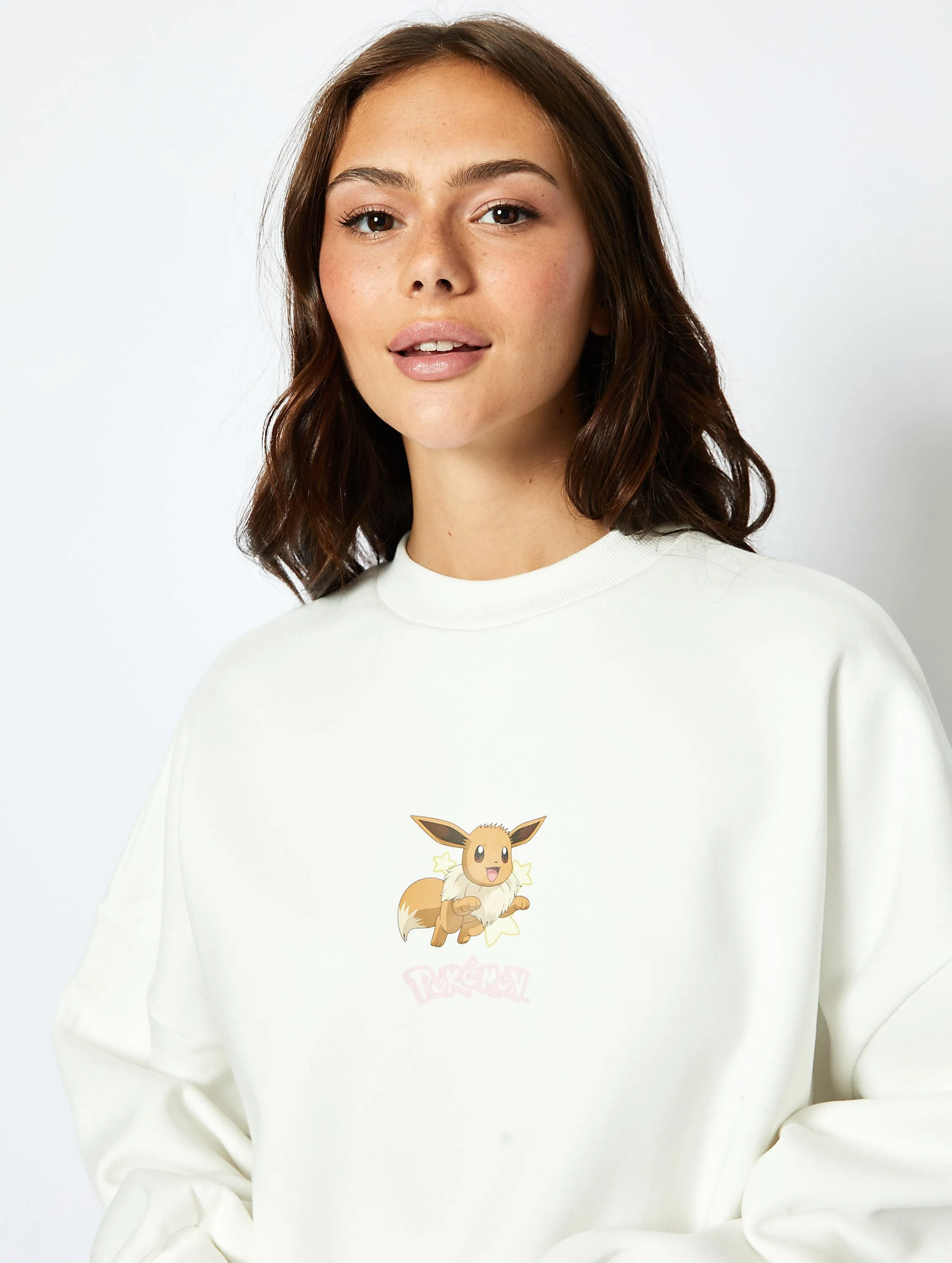 Pokemon Eeveelutions Sweatshirt in Ecru